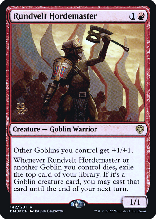 Rundvelt Hordemaster (PRE-142) - Dominaria United Promos Foil