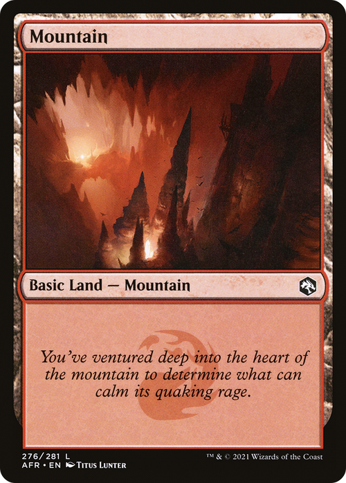 Mountain (276) (AFR-276) - Adventures in the Forgotten Realms Foil
