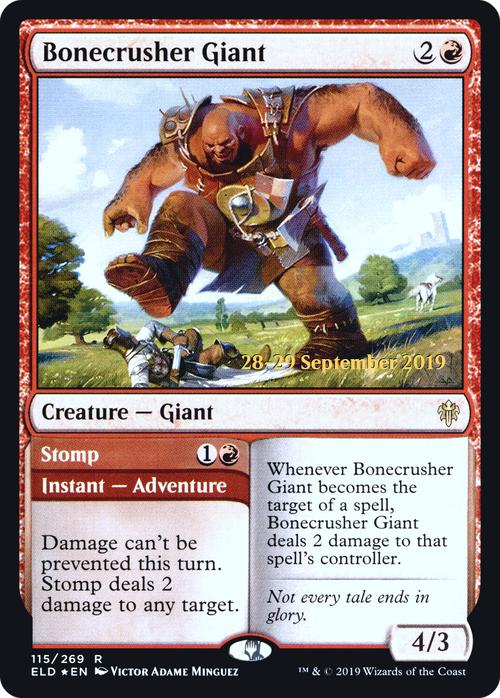 Bonecrusher Giant (PRE-115S) - Throne of Eldraine Promos Foil