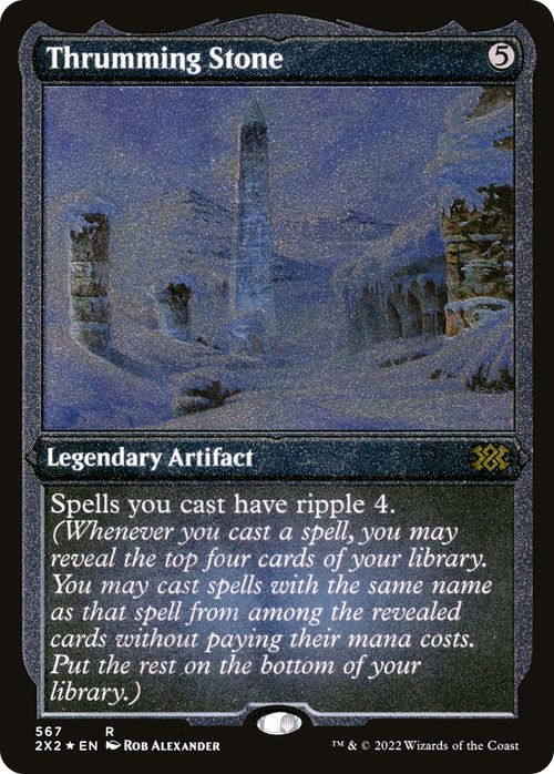 Thrumming Stone (Foil Etched) (2X2-567) - Double Masters 2022 Foil