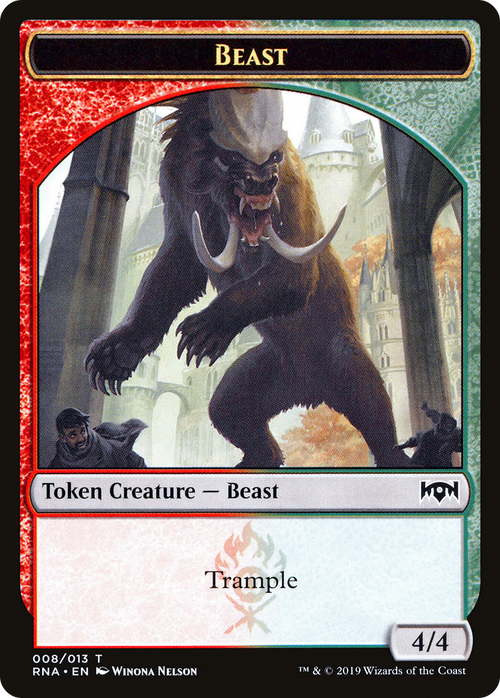 Beast Token (RNA-008) - Ravnica Allegiance Tokens