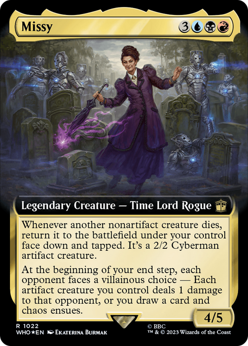 Missy (Extended Art) (Surge Foil) (WHO-1022) - Doctor Who: (Extended Art) Foil