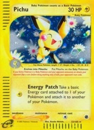 Pichu (22)/165  - Holofoil Expedition - Holo Rare