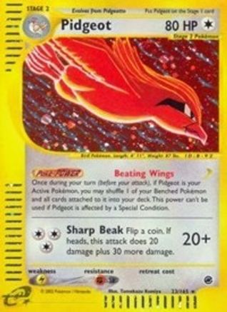Pidgeot (23)/165  - Holofoil Expedition - Holo Rare