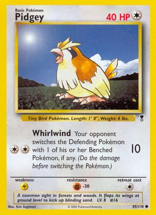 Pidgey  - Reverse Holofoil Legendary Collection - Common