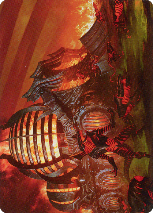 Urabrask's Forge // Urabrask's Forge (AONE-037) - Phyrexia: All Will Be One Art Series (Borderless)