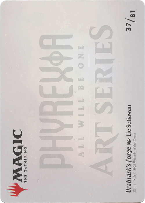 Urabrask's Forge // Urabrask's Forge (AONE-037) - Phyrexia: All Will Be One Art Series (Borderless)