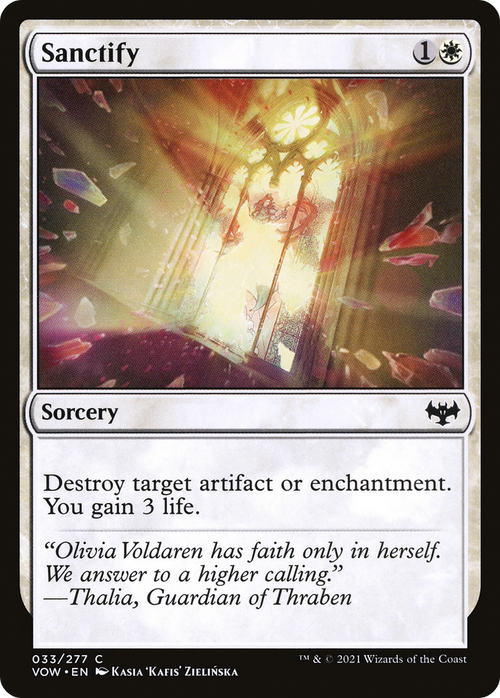 Sanctify (VOW-033) - Innistrad: Crimson Vow Foil