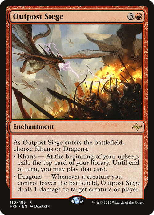 Outpost Siege (FRF-110) - Fate Reforged Foil
