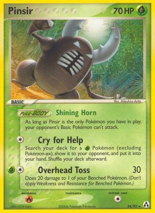 Pinsir/92  - Reverse Holofoil Legend Maker - Rare