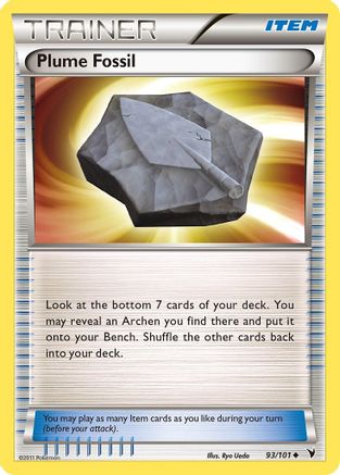 Plume Fossil  Noble Victories - Uncommon