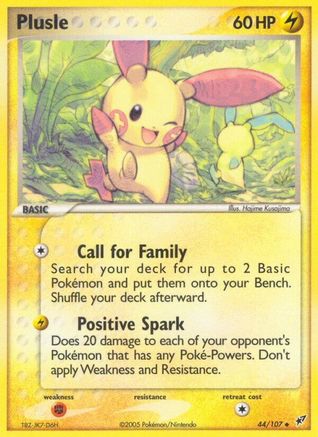 Plusle/107  - Reverse Holofoil Deoxys - Uncommon