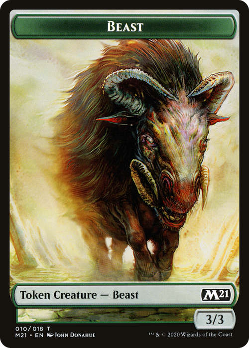 Beast (TM21-010) - Core Set 2021 Tokens Foil
