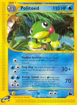Politoed (25)/144  Skyridge - Rare