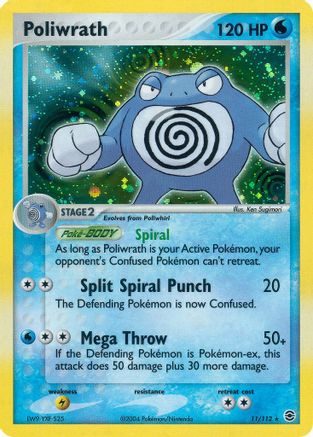 Poliwrath/112  - Reverse Holofoil FireRed & LeafGreen - Holo Rare