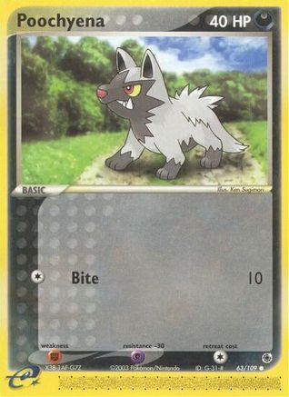 Poochyena 063/109  Ruby and Sapphire - Common