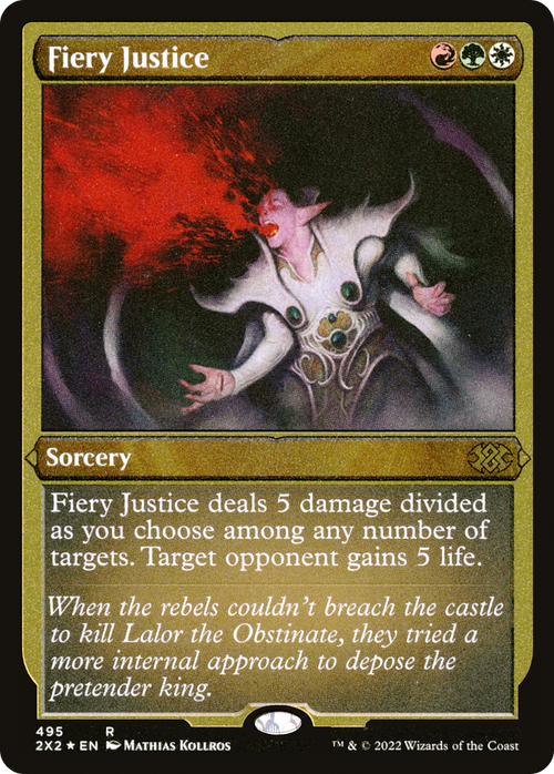 Fiery Justice (Foil Etched) (2X2-495) - Double Masters 2022 Foil