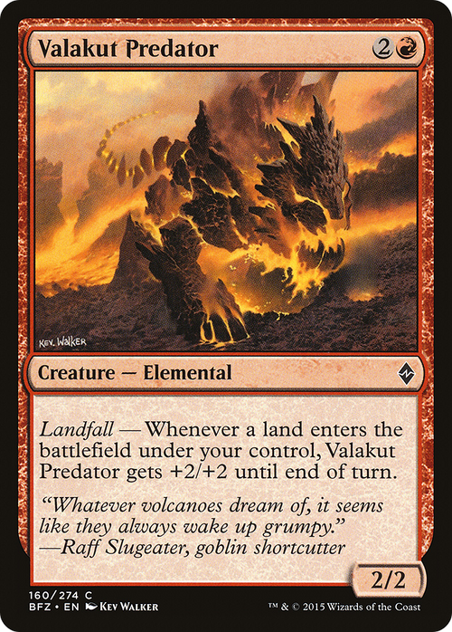 Valakut Predator (BFZ-160) - Battle for Zendikar Foil