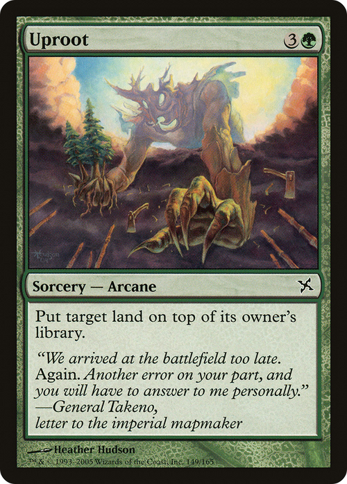 Uproot (BOK-149) - Betrayers of Kamigawa Foil