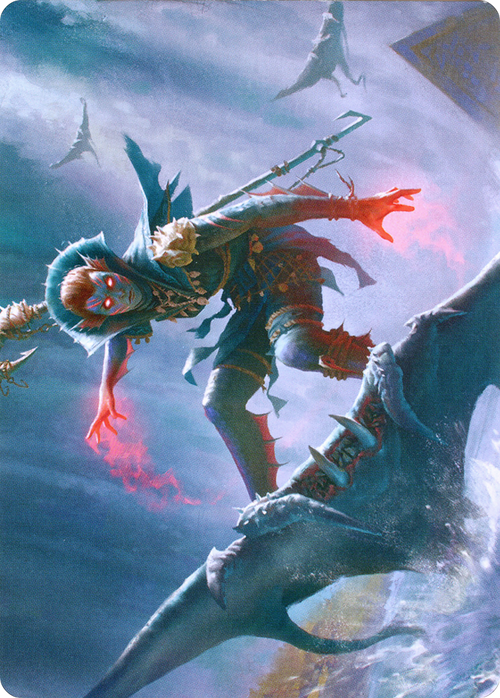 Umara Mystic // Umara Mystic (AZNR-080) - Zendikar Rising Art Series (Borderless) Foil
