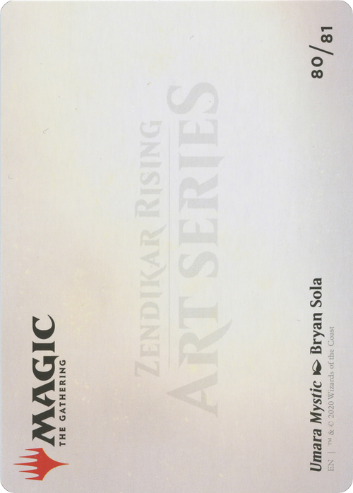 Umara Mystic // Umara Mystic (AZNR-080) - Zendikar Rising Art Series (Borderless) Foil