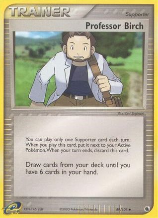 Professor Birch/109  - Reverse Holofoil Ruby and Sapphire - Uncommon