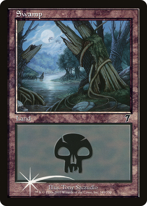 Swamp (349) (7ED-349) - 7th Edition Foil