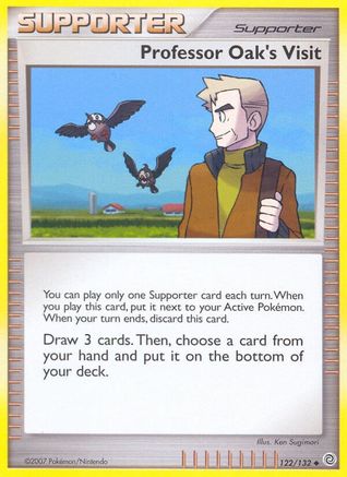 Professor Oak's Visit 122/132  - Reverse Holofoil Secret Wonders - Uncommon