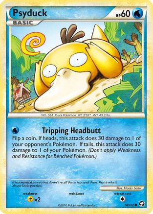 Psyduck 074  - Reverse Holofoil Triumphant - Common