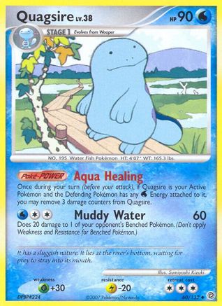 Quagsire 060/132  - Reverse Holofoil Secret Wonders - Uncommon