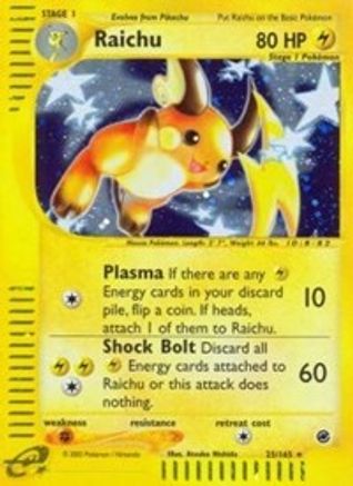 Raichu (25)/165  - Holofoil Expedition - Holo Rare