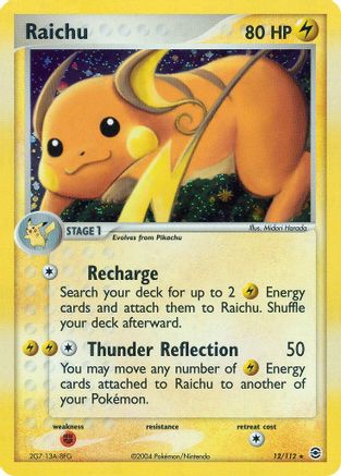 Raichu/112  FireRed & LeafGreen - Holo Rare