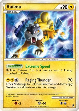 Raikou (Shiny)  - Holofoil Call of Legends - Shiny Holo Rare