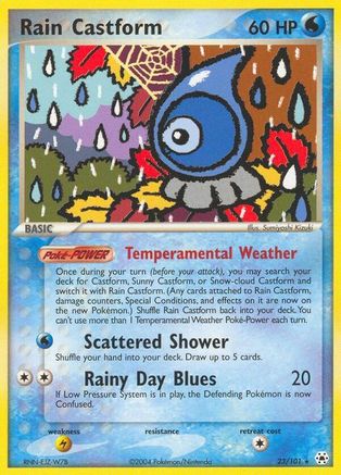 Rain Castform/101  - Reverse Holofoil Hidden Legends - Rare