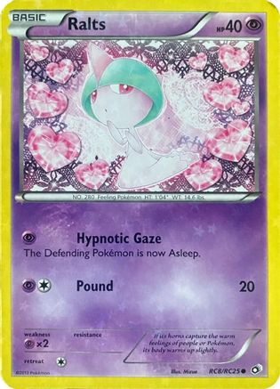 Ralts RC8/RC25  - Holofoil Legendary Treasures Radiant Collection - Common