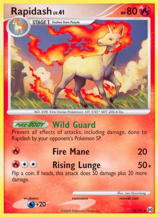 Rapidash (28)/99  - Reverse Holofoil Arceus - Rare