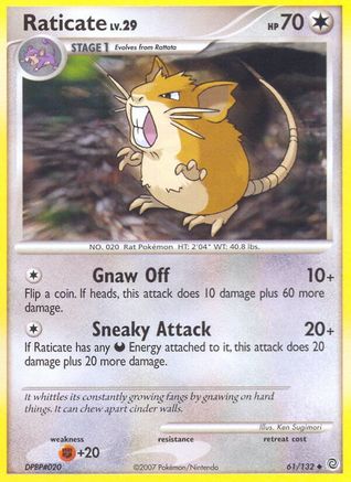 Raticate/132  Secret Wonders - Uncommon
