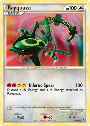Rayquaza/95  - Reverse Holofoil Call of Legends - Holo Rare