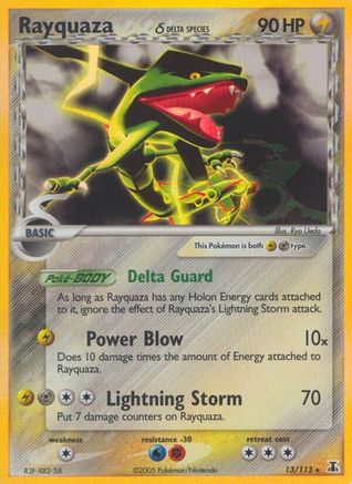 Rayquaza (Delta Species) 013/113  - Holofoil Delta Species - Holo Rare