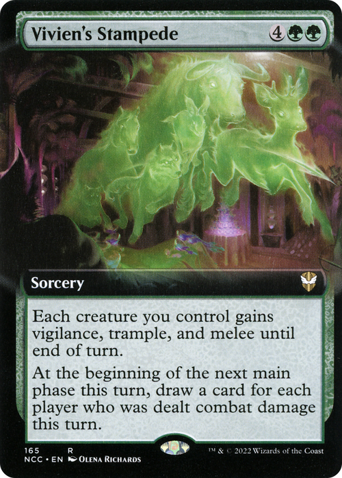 Vivien's Stampede (Extended Art) (NCC-165) - New Capenna Commander: (Extended Art)