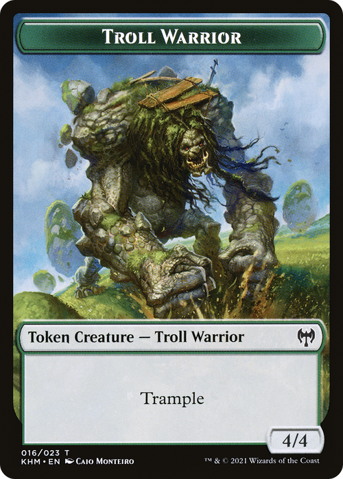 Troll Warrior (TKHM-016) - Kaldheim Tokens