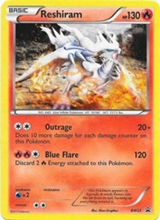 Reshiram - BW23  - Holofoil Black and White Promos - Promo