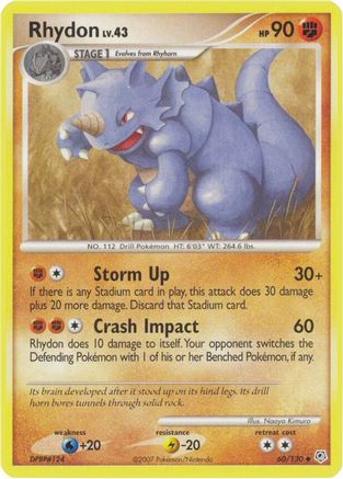Rhydon 060/130  Diamond and Pearl - Uncommon