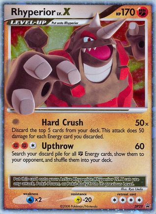 Rhyperior LV.X - DP29/56  - Holofoil Diamond and Pearl Promos - Promo