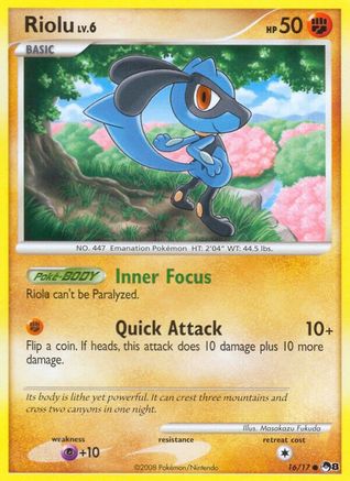 Riolu 016/017  POP Series 8 - Common