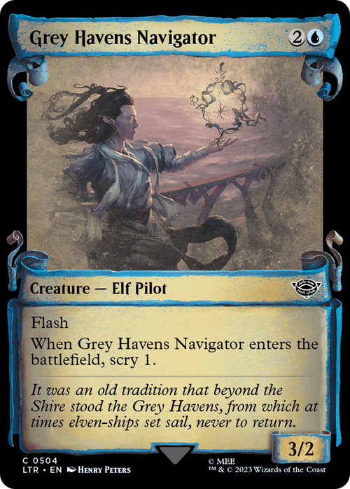 Grey Havens Navigator (Showcase Scrolls) (LTR-504) - The Lord of the Rings: Tales of Middle-earth: (Showcase) Foil