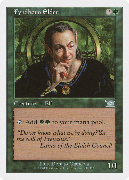 Fyndhorn Elder (6ED-232) - Classic Sixth Edition