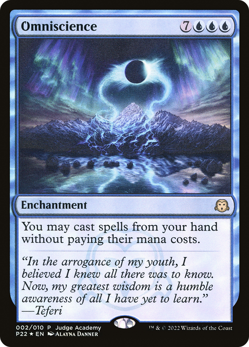 Omniscience (JDG-002) - Judge Gift Cards 2022 Foil