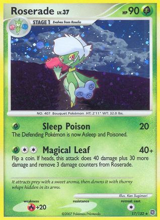 Roserade/132  - Reverse Holofoil Secret Wonders - Holo Rare