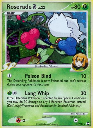 Roserade GL/111  - Holofoil Rising Rivals - Holo Rare